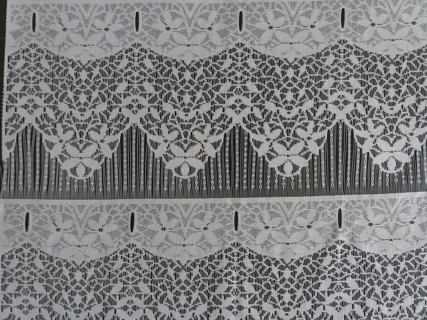 Tenda modulare bianca larga 45 cm con motivo Jeanette