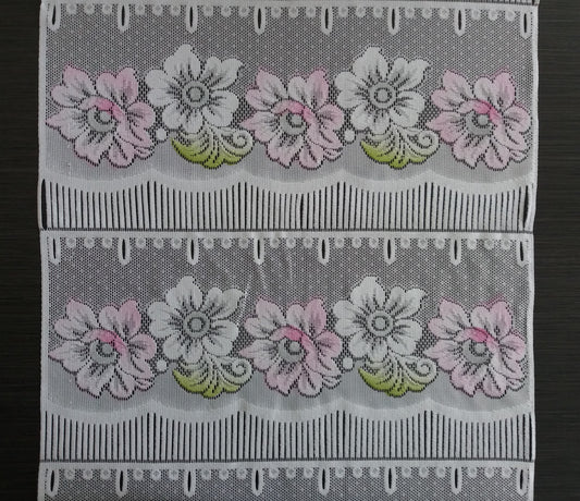 Rideau modulable coloré 45 cm de largeur motif Floralie