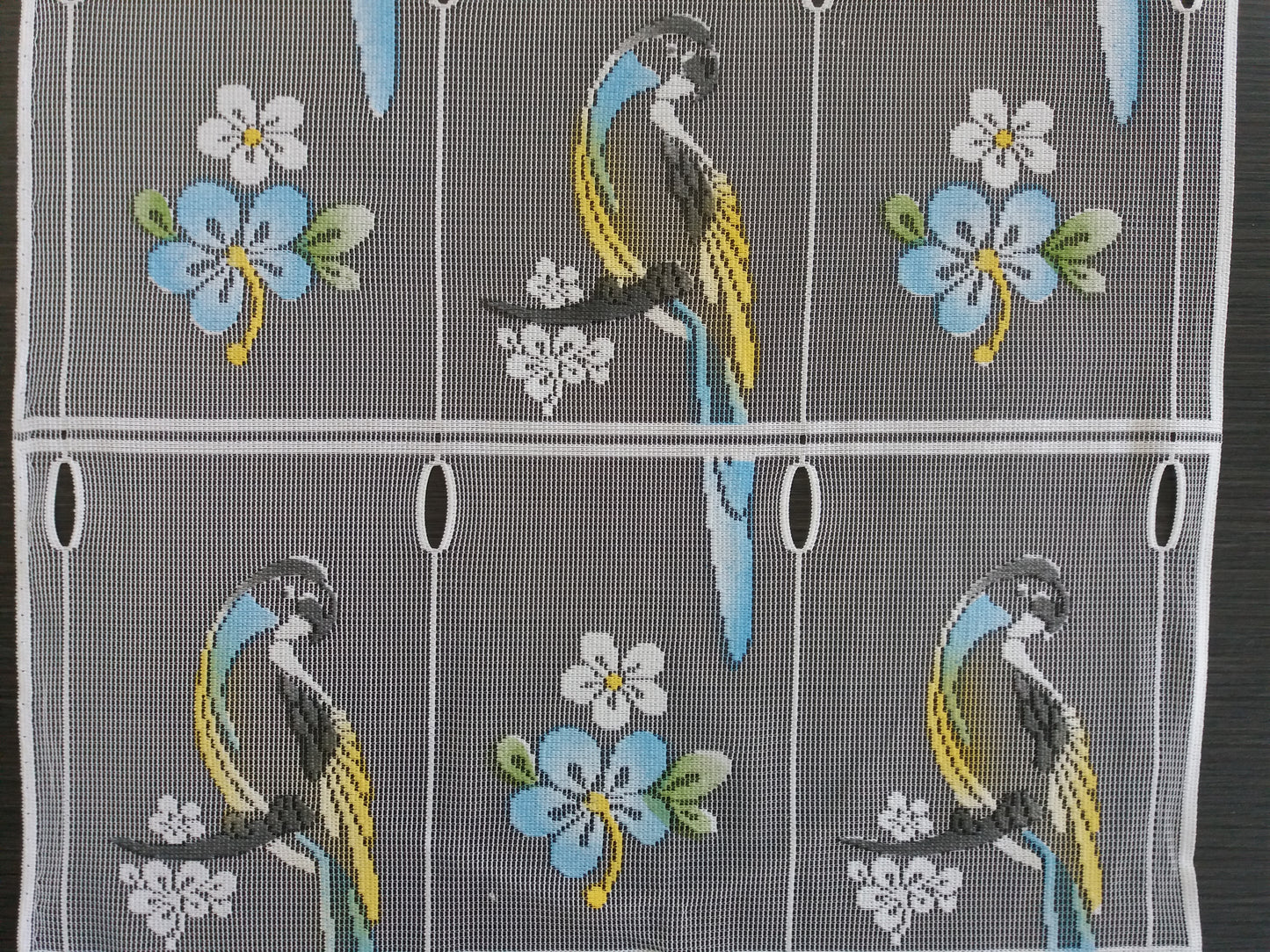 Tenda colorata modulare, larghezza 45 cm, motivo Lydie, blu