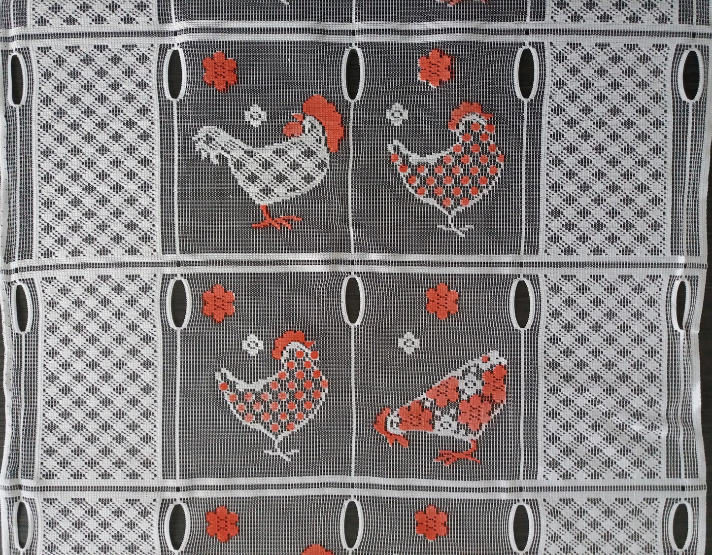 Rideau modulable coloré 45 cm de largeur motif Picorette