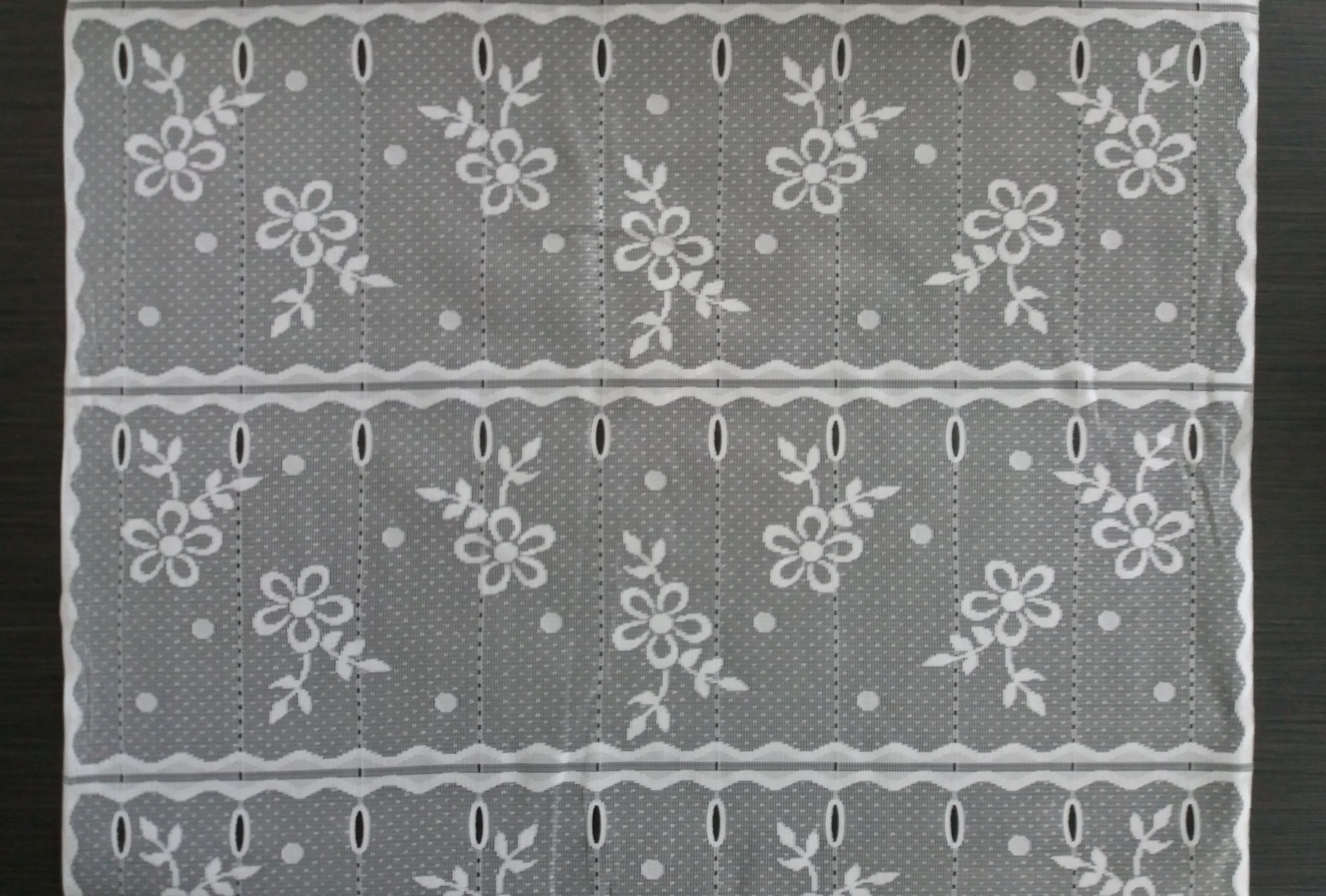Rideau brise-vue blanc 60 cm de largeur motif Petits oiseaux – MarieTony