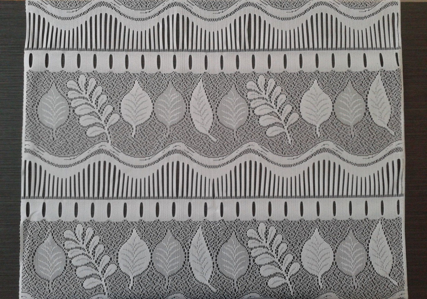 Rideau brise-vue blanc motif Feuilles