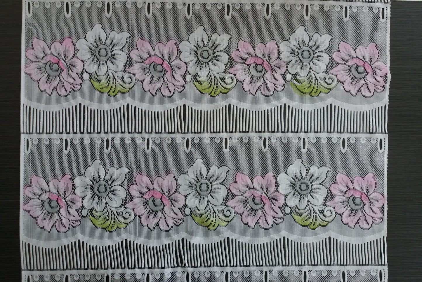 Rideau modulable coloré 60 cm de largeur motif Floralie