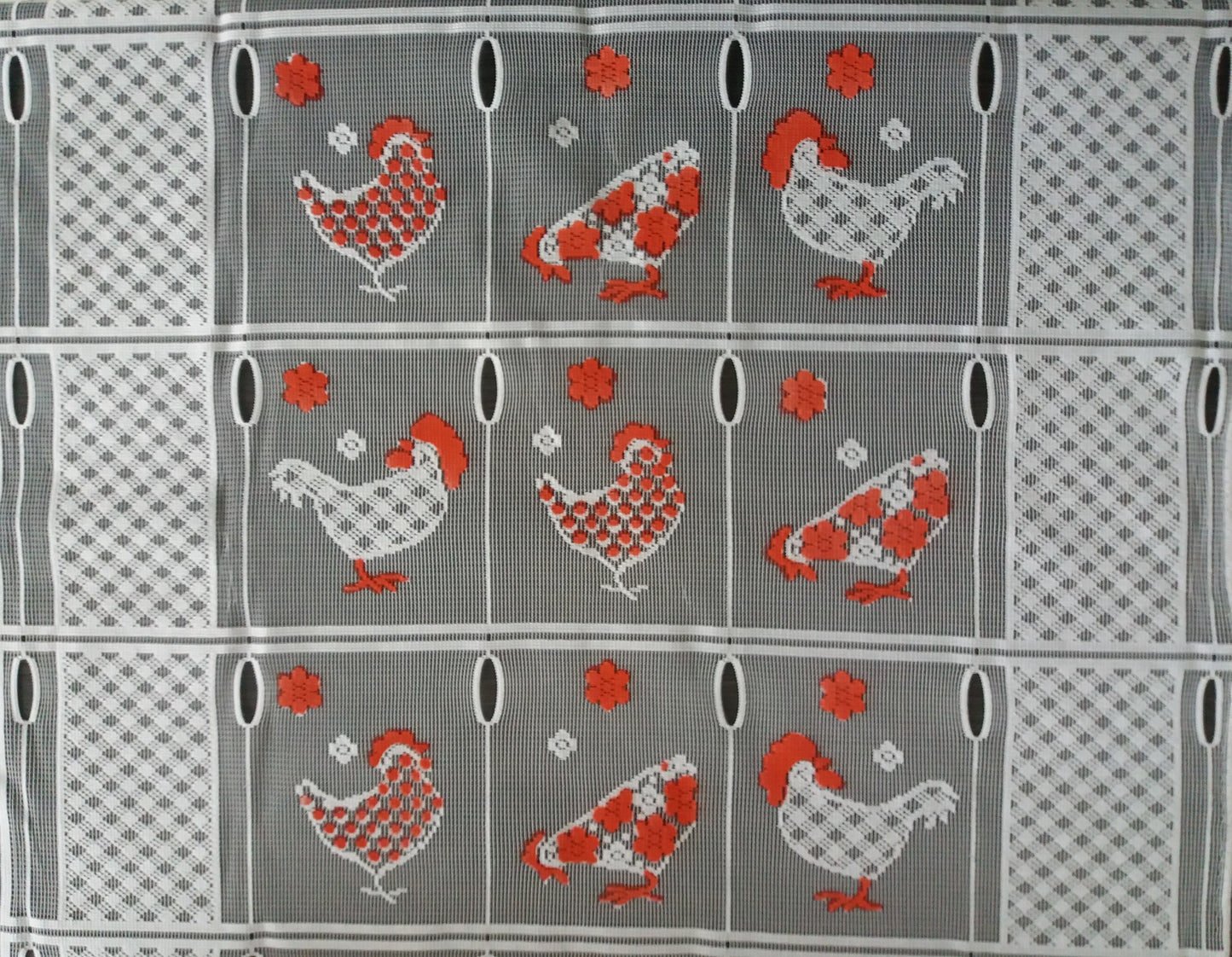 Rideau modulable coloré 60 cm de largeur motif Picorette