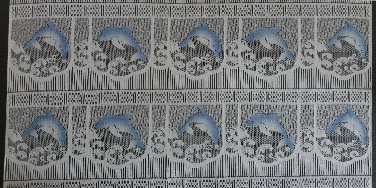 Rideau modulable coloré 90 cm de largeur motif Flipper