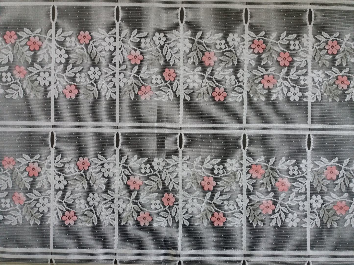 Rideau modulable coloré 90 cm de largeur motif Melody rose