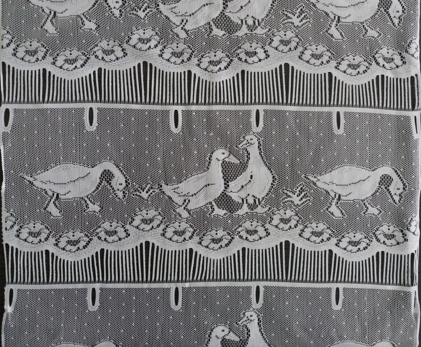 Tenda modulare bianca di 45 cm di larghezza con motivo Lison