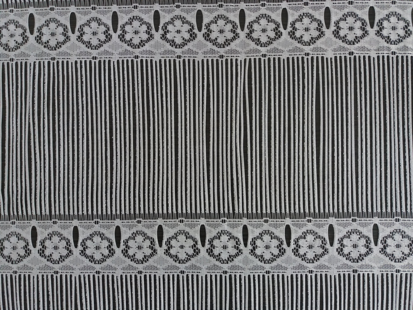 Tenda modulare bianca con motivo Olga, larghezza 45 cm