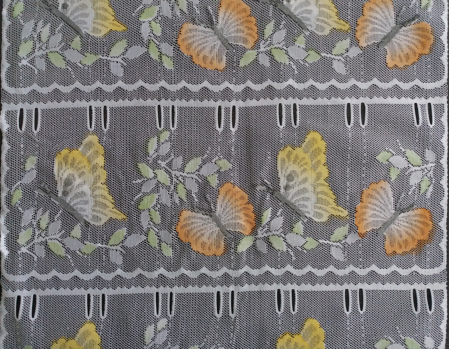 Tenda modulare colorata larga 45 cm con motivo a farfalla giallo