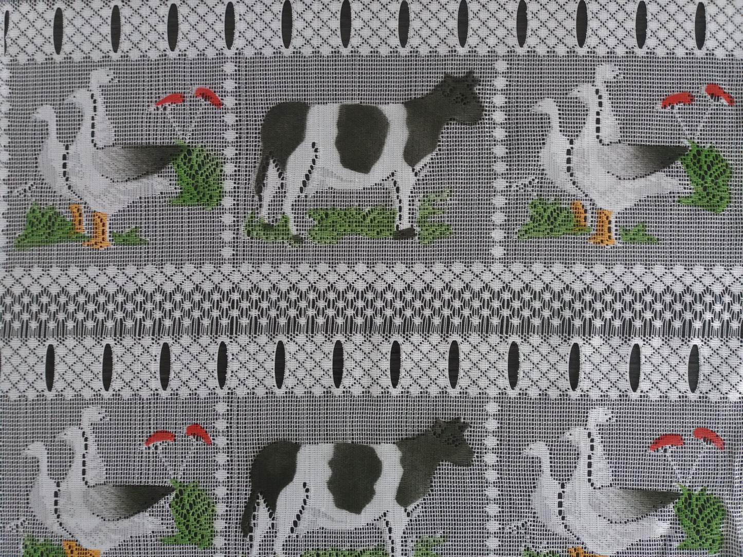 Tenda colorata modulare larga 45 cm con motivo Paturage