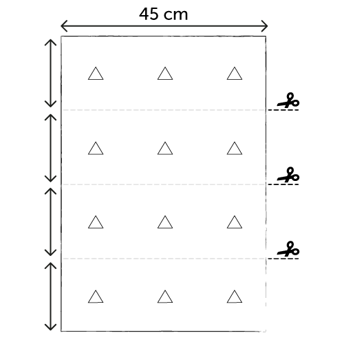Rideaux 45 cm de largeur