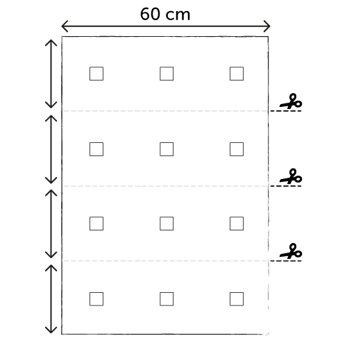Rideaux 60 cm de largeur
