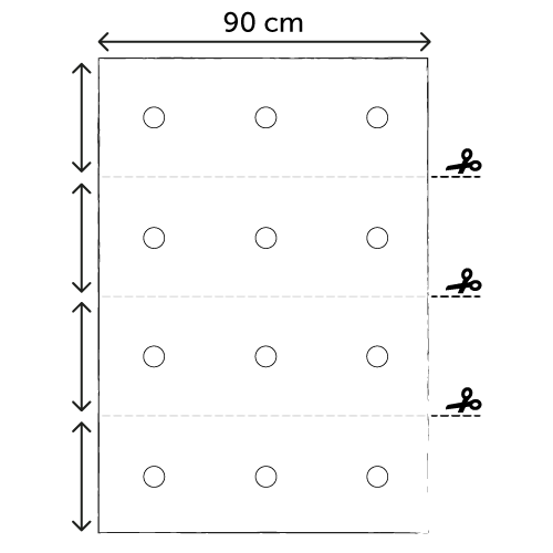 Rideaux 90 cm de largeur