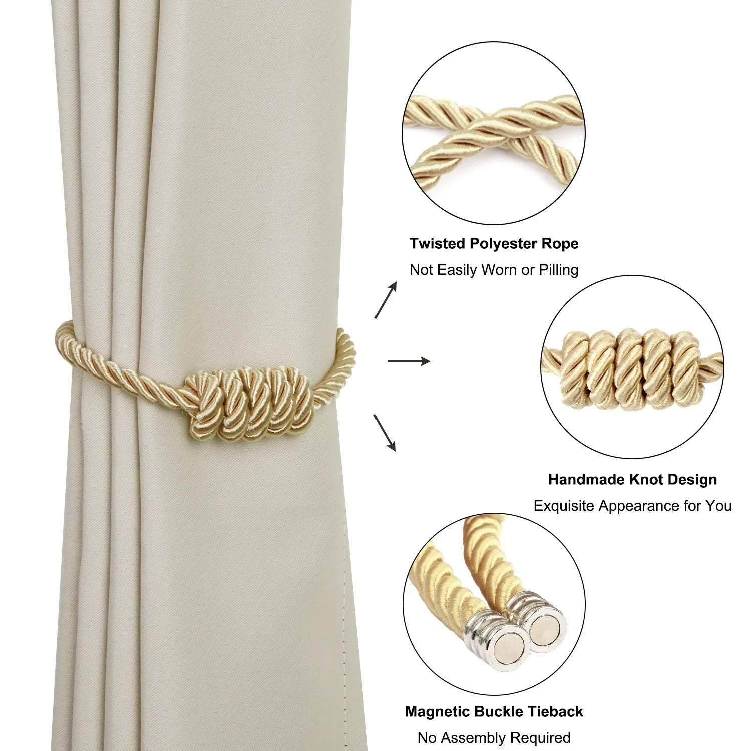 "bracelet torsadé doré décoratif" (twisted gold-colored decorative bracelet) would be a suitable keyword for this image. it highlights the unique twist design and the gold color of the bracelet, while also indicating its decorative purpose.