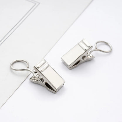 Clips de rideau en métal à anneau, lot de 50, pince crocodile