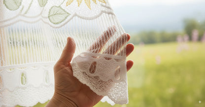 Rideau modulable coloré 90 cm de largeur motif Tournesol
