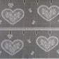 Rideau modulable blanc 45 cm de largeur motif Cupidon