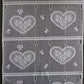 Rideau modulable blanc 45 cm de largeur motif Cupidon