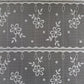 Rideau modulable blanc 45 cm de largeur motif Floralette