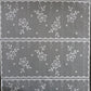Rideau modulable blanc 45 cm de largeur motif Floralette