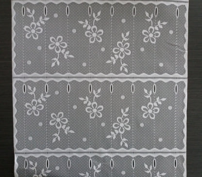 Tenda modulare bianca larga 45 cm con motivo Floralette