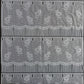 Rideau modulable blanc 45 cm de largeur motif Floralis