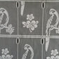 Rideau modulable blanc 45 cm de largeur motif Lydie