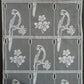 Rideau modulable blanc 45 cm de largeur motif Lydie