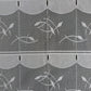 Rideau modulable blanc 45 cm de largeur motif Roseau