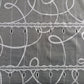 Rideau brise-bise blanc motif Courbe