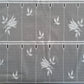 Rideau brise-bise blanc motif Lys (Zoom)