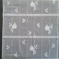 Rideau brise-bise blanc motif Lys