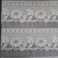 Rideau brise-bise blanc motif Tournesol