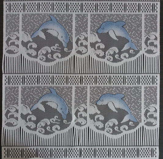 Rideau modulable coloré 45 cm de largeur motif Flipper