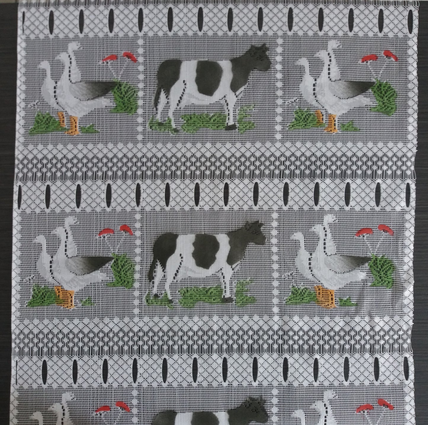 Rideau modulable coloré 45 cm de largeur motif Paturage