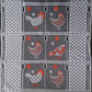Rideau modulable coloré 45 cm de largeur motif Picorette