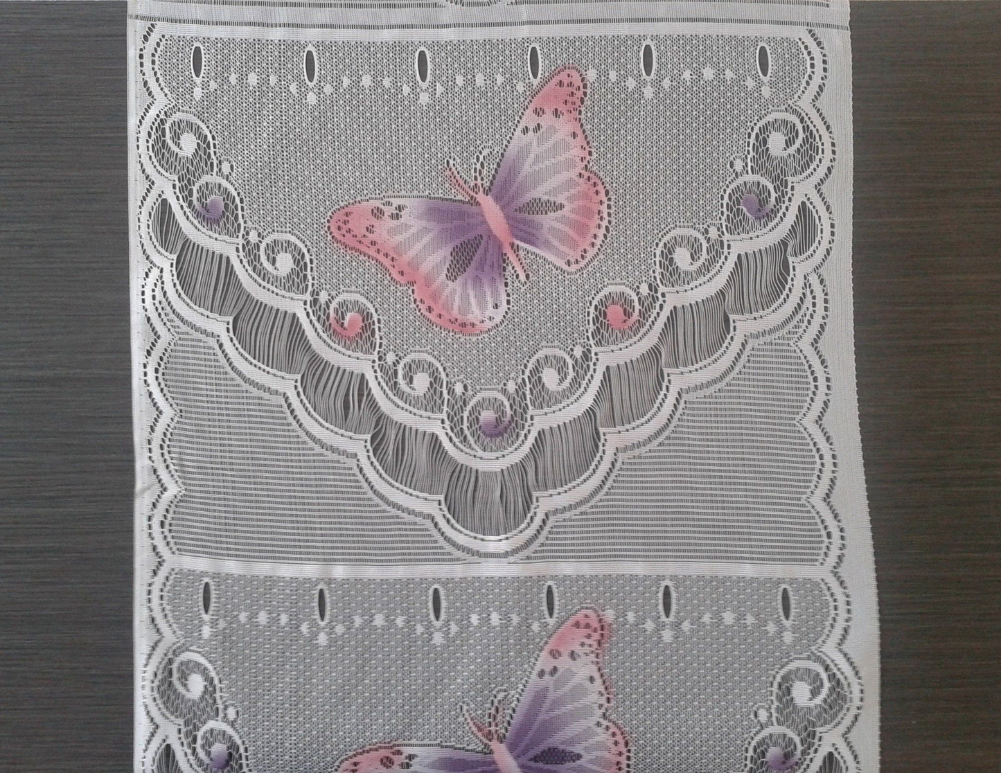 Rideau brise-bise coloré motif Butterfly
