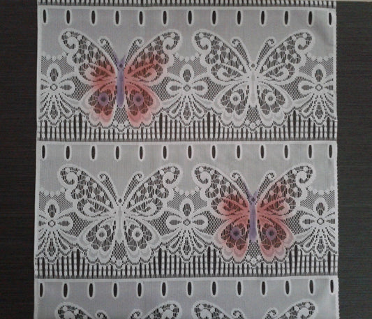 Rideau brise-bise coloré motif Stella