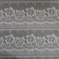 Rideau modulable blanc 60 cm de largeur motif Floralie