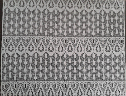 Rideau brise-vue blanc motif Gouttes (Zoom)