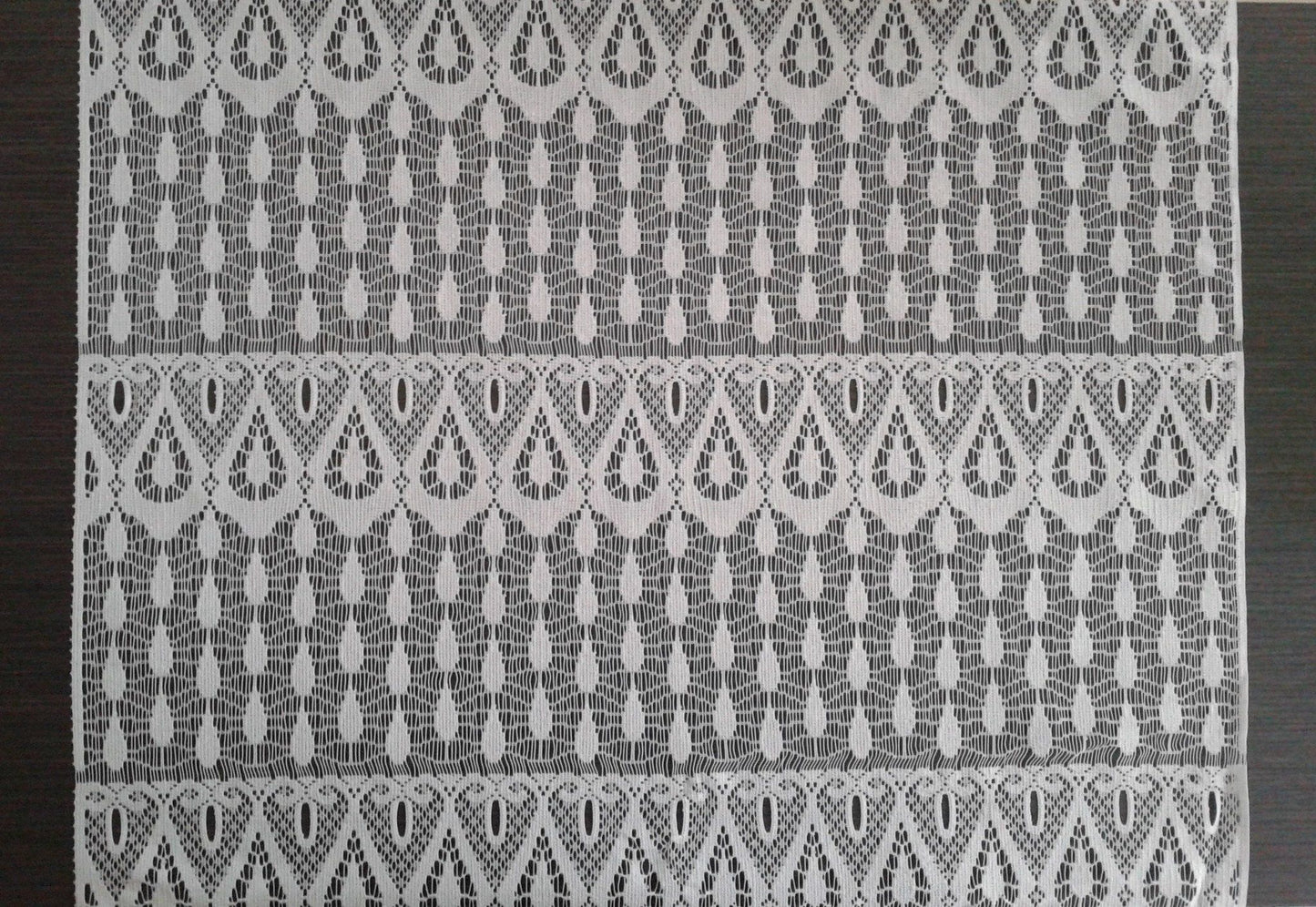 Rideau brise-vue blanc motif Gouttes