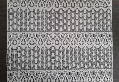 Rideau brise-vue blanc motif Gouttes