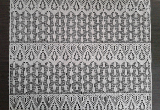 Rideau brise-vue blanc motif Gouttes