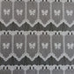 Rideau brise-vue blanc motif Petits papillons (Zoom)