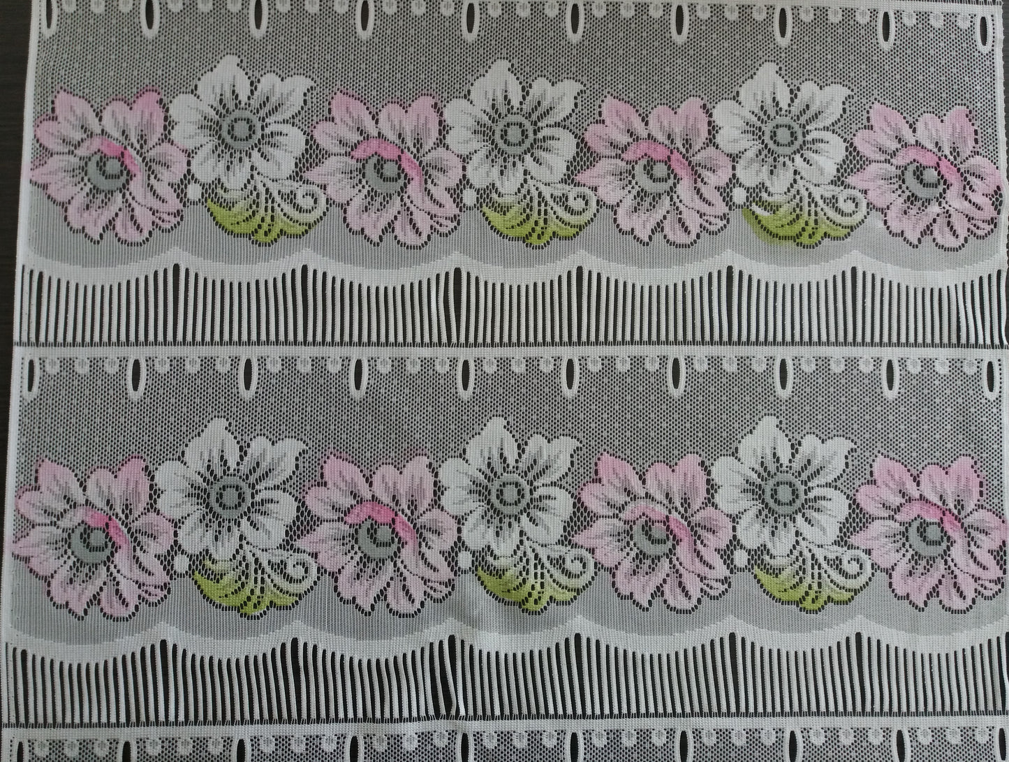 Rideau modulable coloré 60 cm de largeur motif Floralie