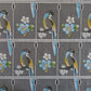Rideau modulable coloré 60 cm de largeur motif Lydie bleu