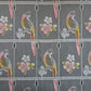 Rideau modulable coloré 60 cm de largeur motif Lydie rose