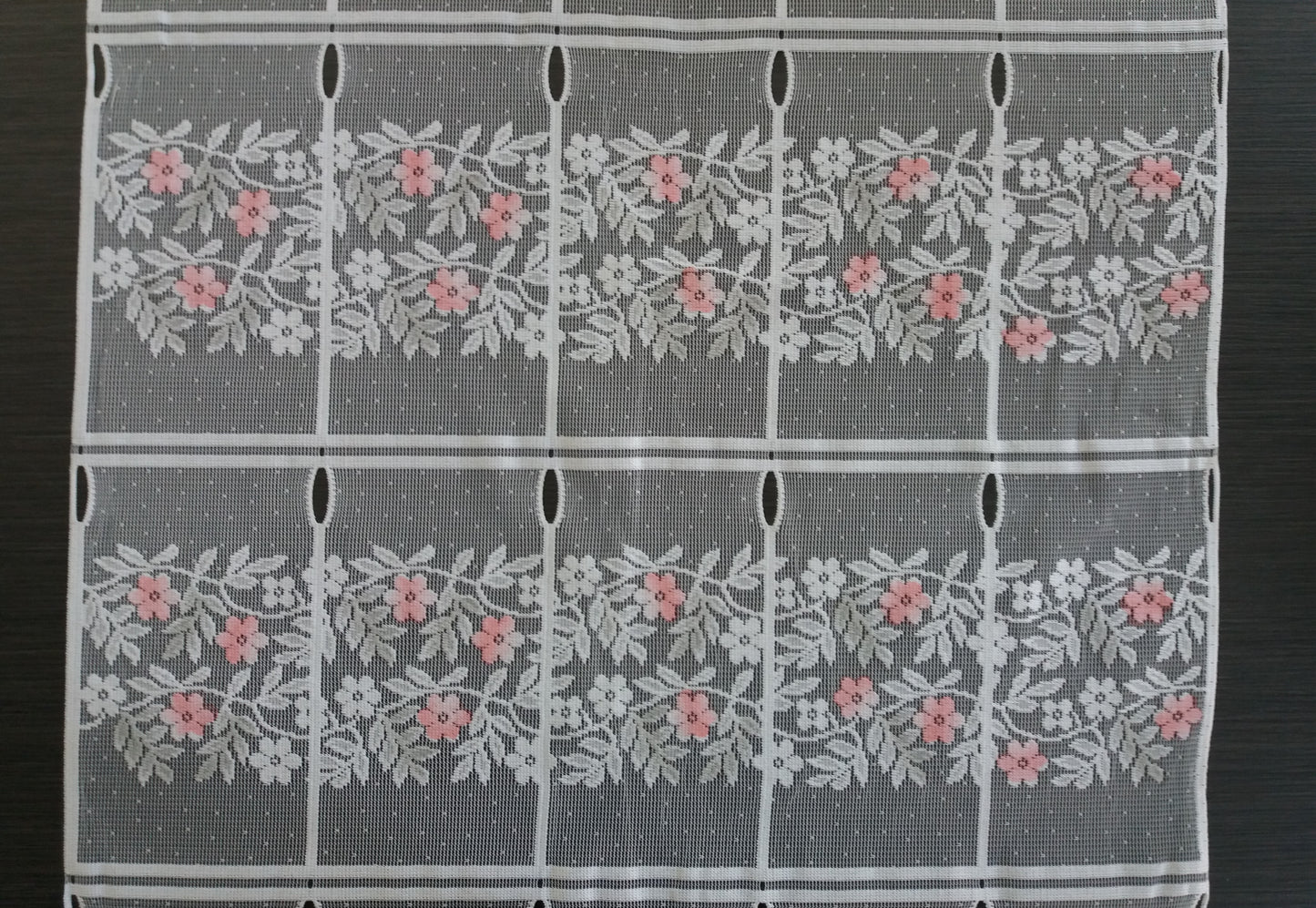 Rideau modulable coloré 60 cm de largeur motif Melody rose