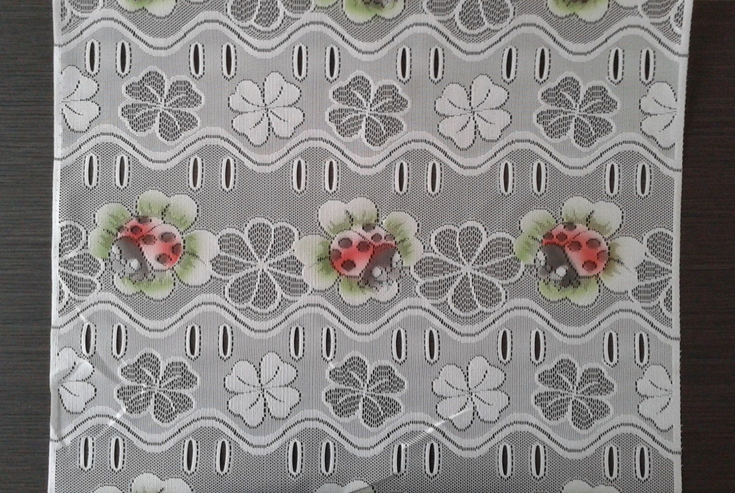 Rideau brise-vue coloré motif Coccinelles