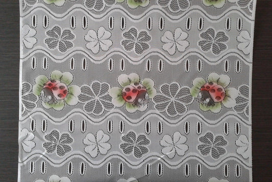 Rideau brise-vue coloré motif Coccinelles